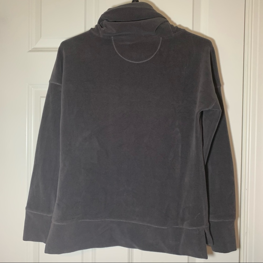 Calvin Klein Performance gray fleece funnel neck athletic sweatshirt S - Picture 4 of 8